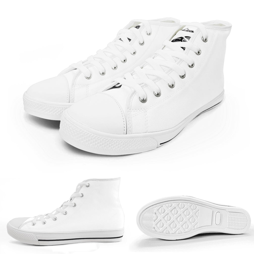 Men's High Top Canvas Shoes (Customized Tongue)