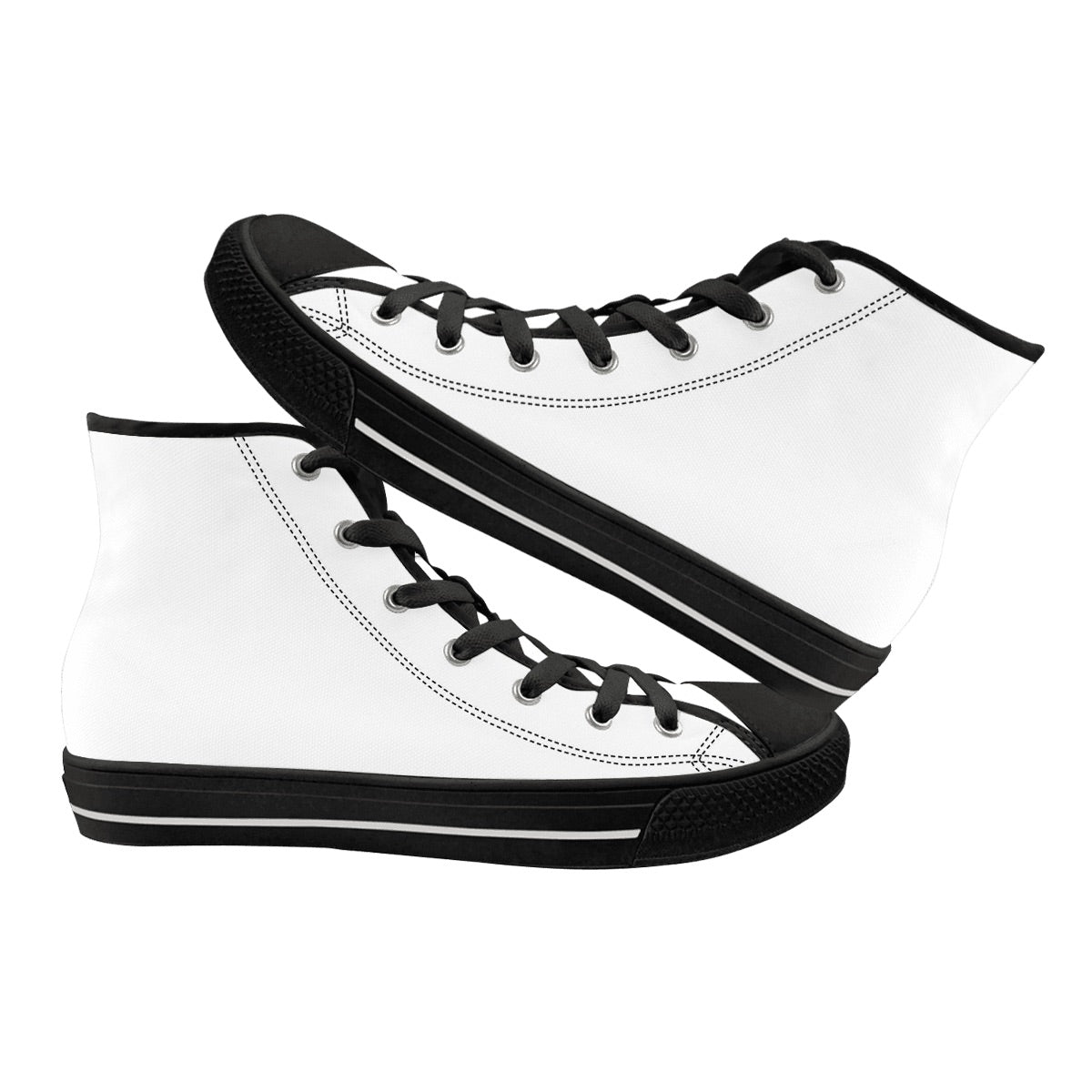 Men's High Top Canvas Shoes (Customized Tongue)