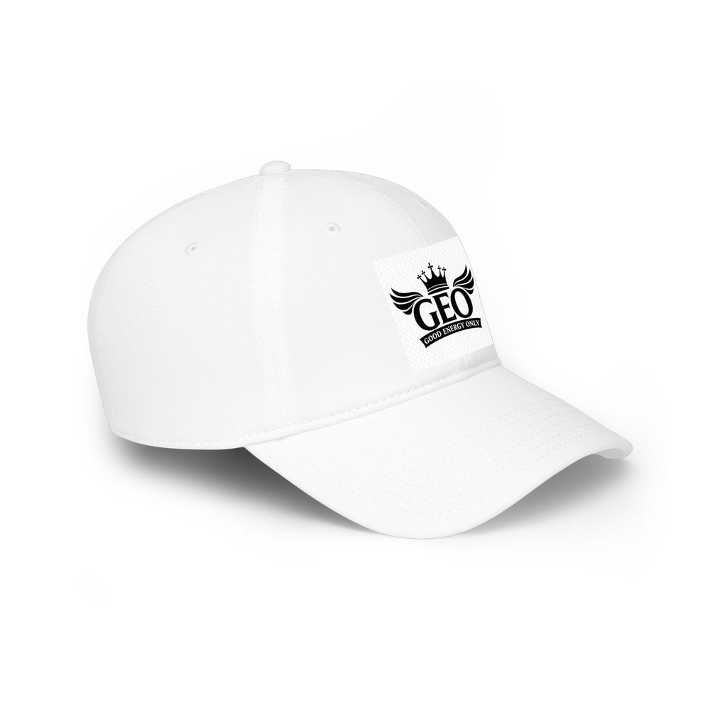 GEO Crown Logo Baseball Cap - Embroidered Winged Crest Hat