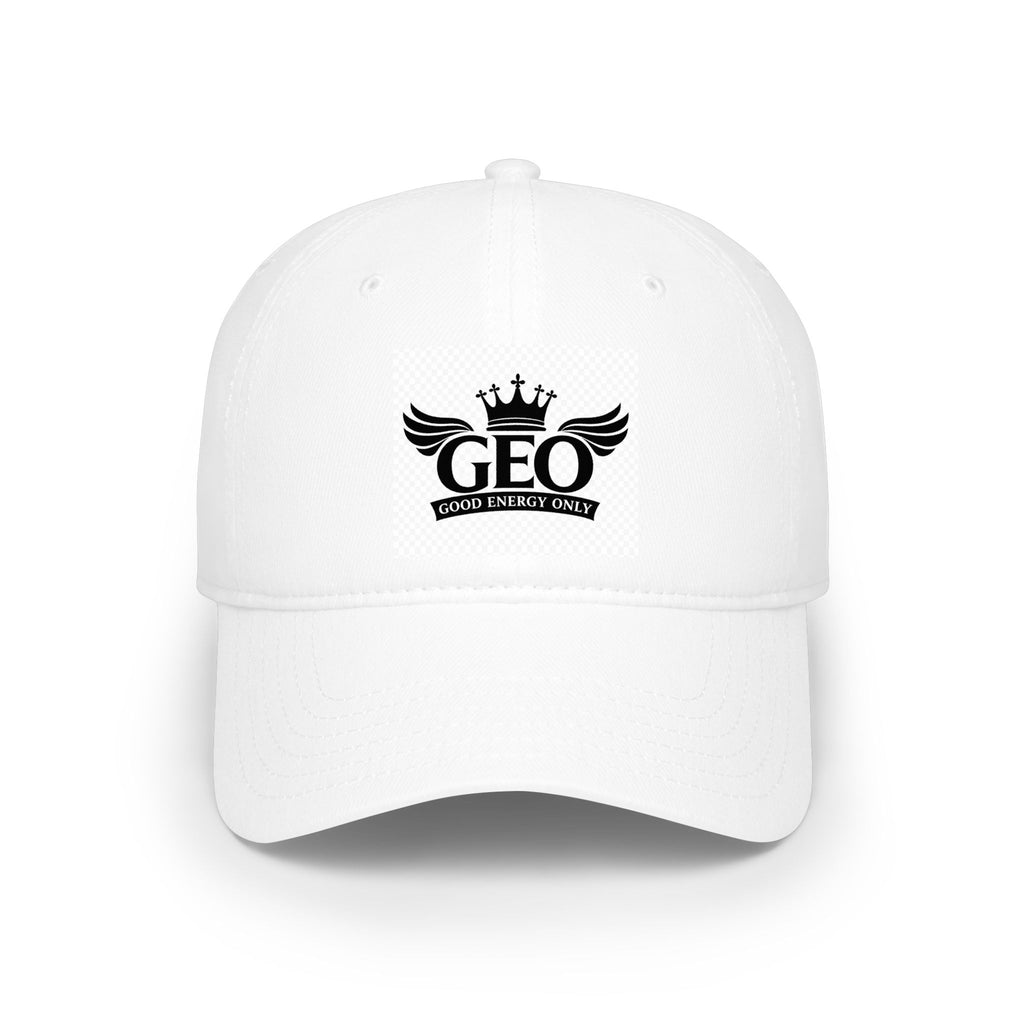 GEO Crown Logo Baseball Cap - Embroidered Winged Crest Hat
