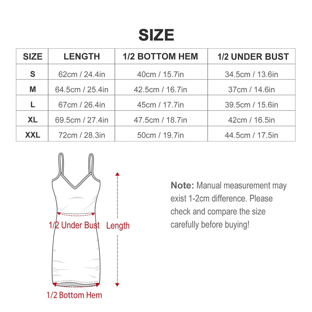 Short Spaghetti Strap Bodycon Dress V-Collar