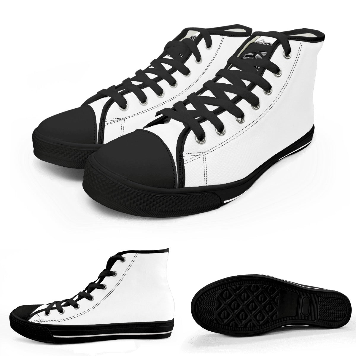 Men's High Top Canvas Shoes (Customized Tongue)