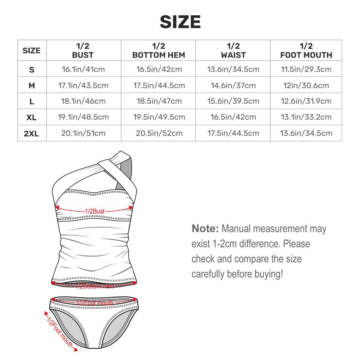 GEO Summer Hot PInk One-Shoulder Two Piece Swimsuit Customized Services