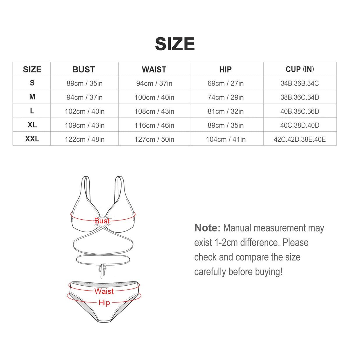 GEO Women's 2Piece Bikini