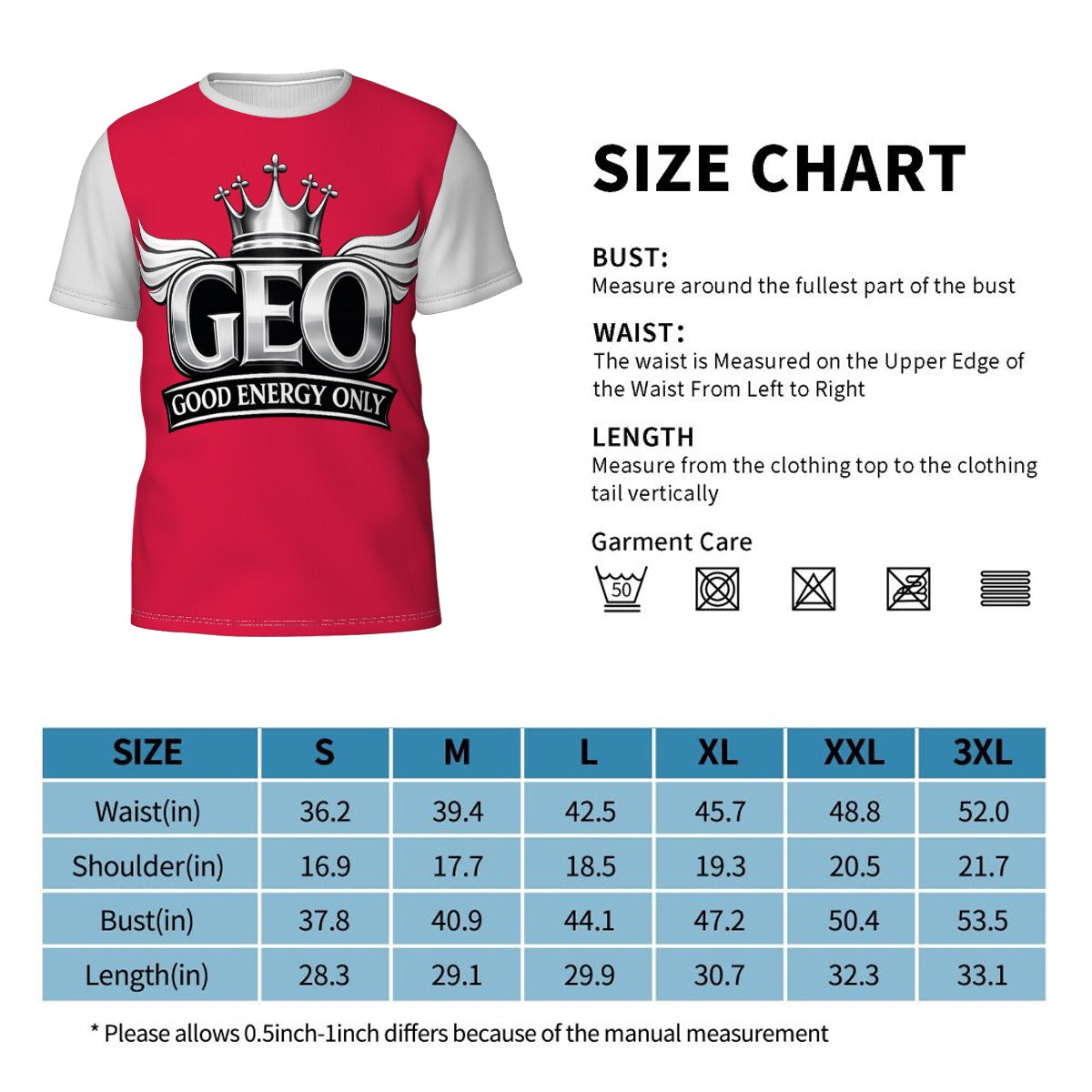 GEO Men’s Short-Sleeve Shirt | Casual Summer Wear | Lightweight Breathable Top | Everyday Men’s Fashion
