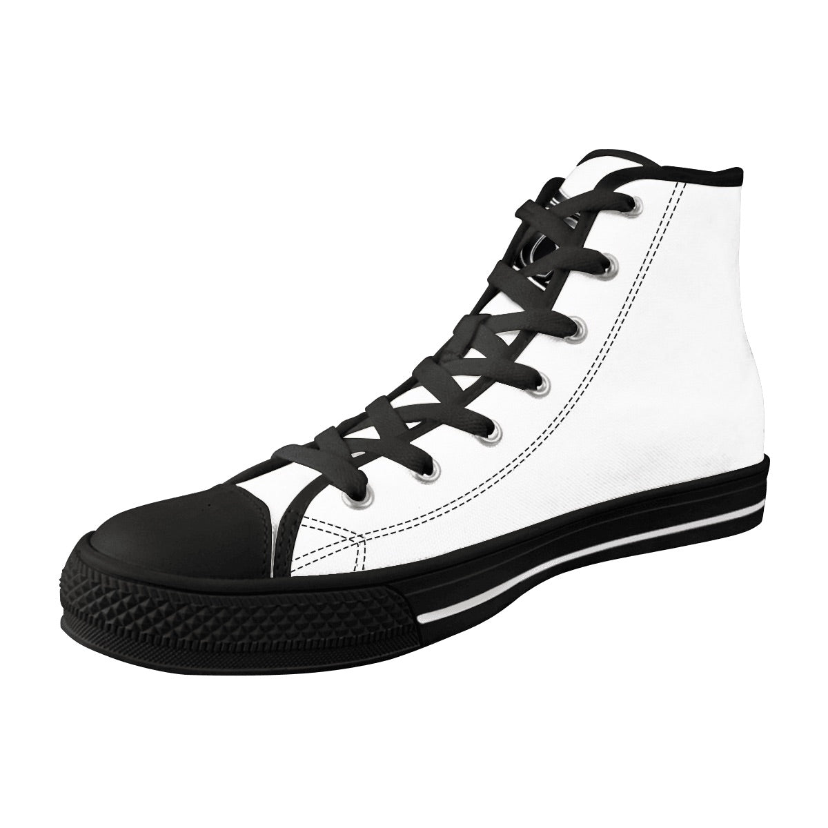 Men's High Top Canvas Shoes (Customized Tongue)