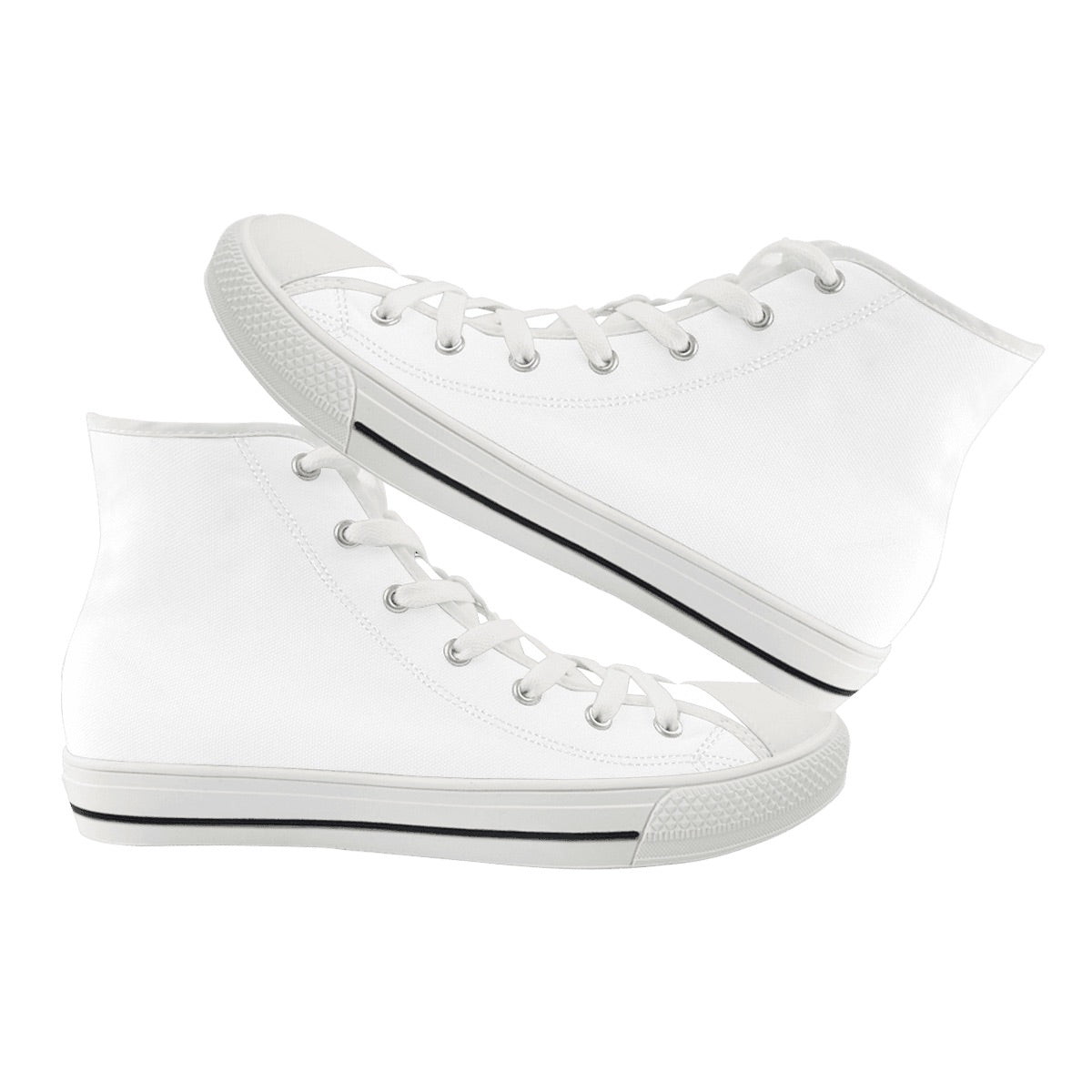Men's High Top Canvas Shoes (Customized Tongue)