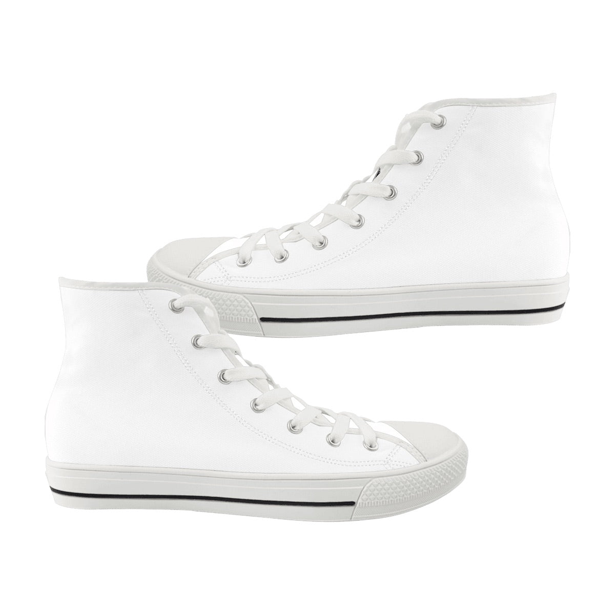 Men's High Top Canvas Shoes (Customized Tongue)