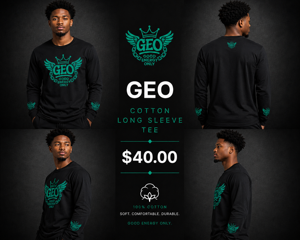 GEO Cotton Long Sleeve Tee
